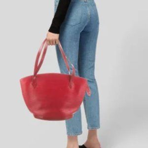 Gorgeous Red LOUIS VUITTON Epi Saint-Jacques Shopping GM